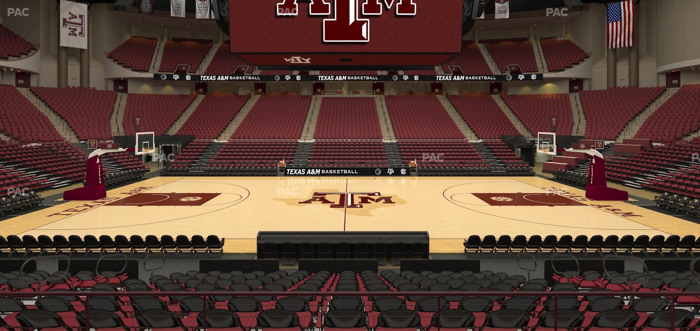 Seating view for Reed Arena Section 105