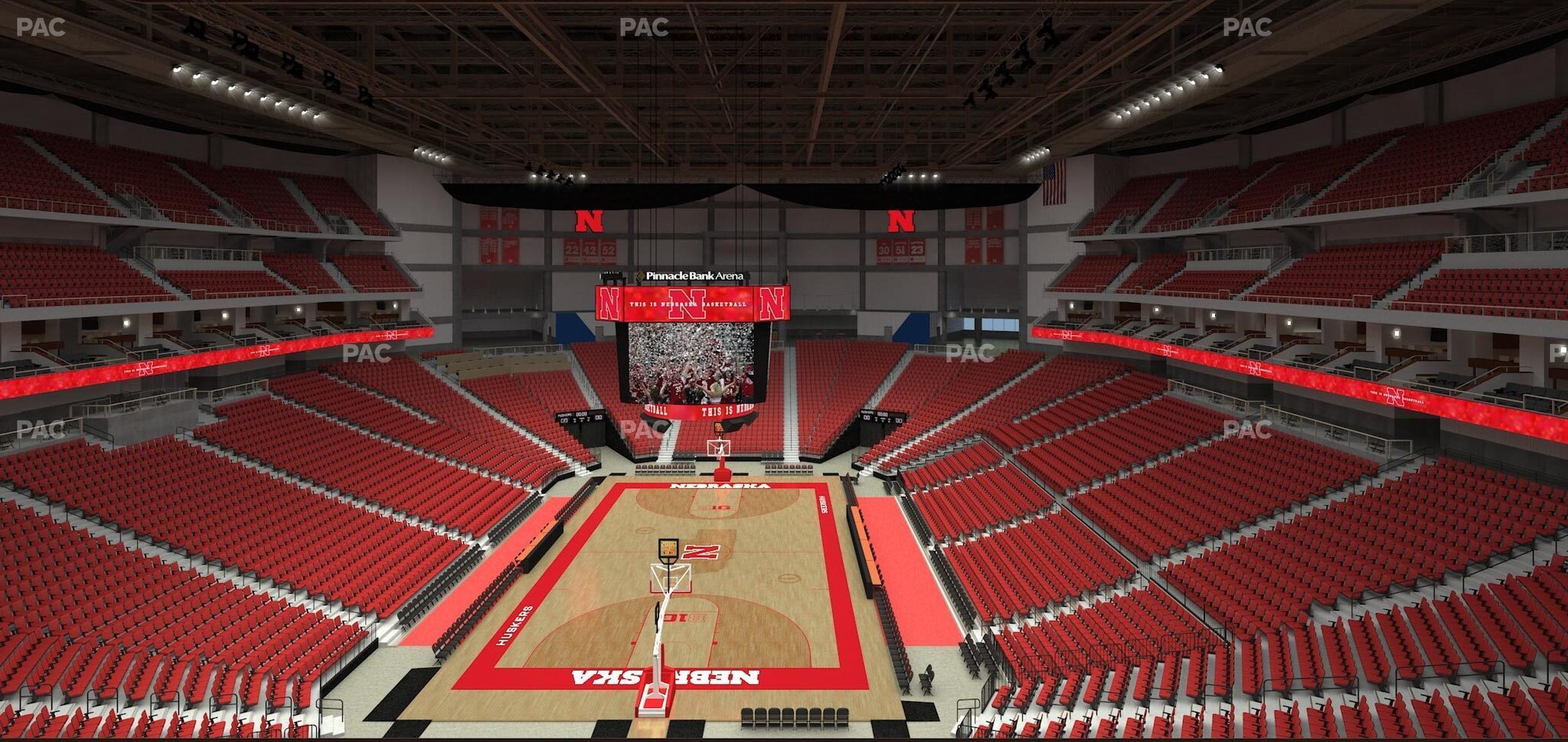 Seating view for Pinnacle Bank Arena Section 211