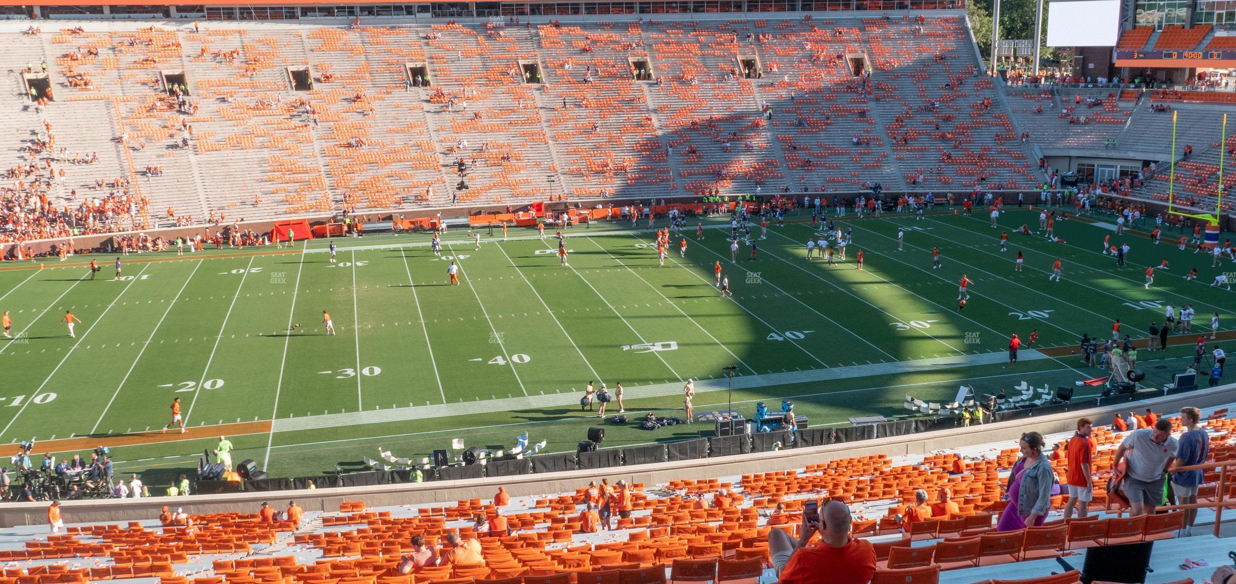 Seating view for Clemson Memorial Stadium Section Un