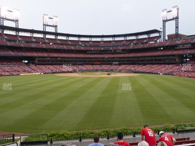 Seating view for Busch Stadium Section Lower Left Field Bleachers 197