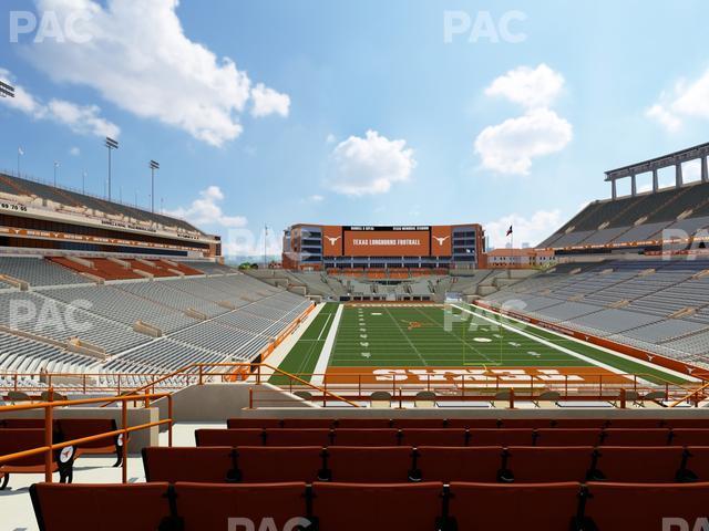 Seating view for Darrell K Royal - Texas Memorial Stadium Section Terrace Club 17