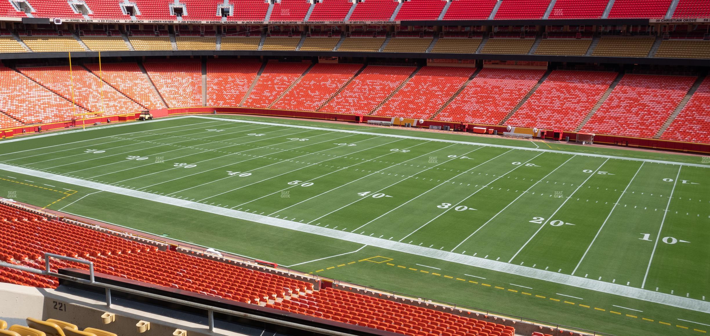 Seating view for GEHA Field at Arrowhead Stadium Section 221