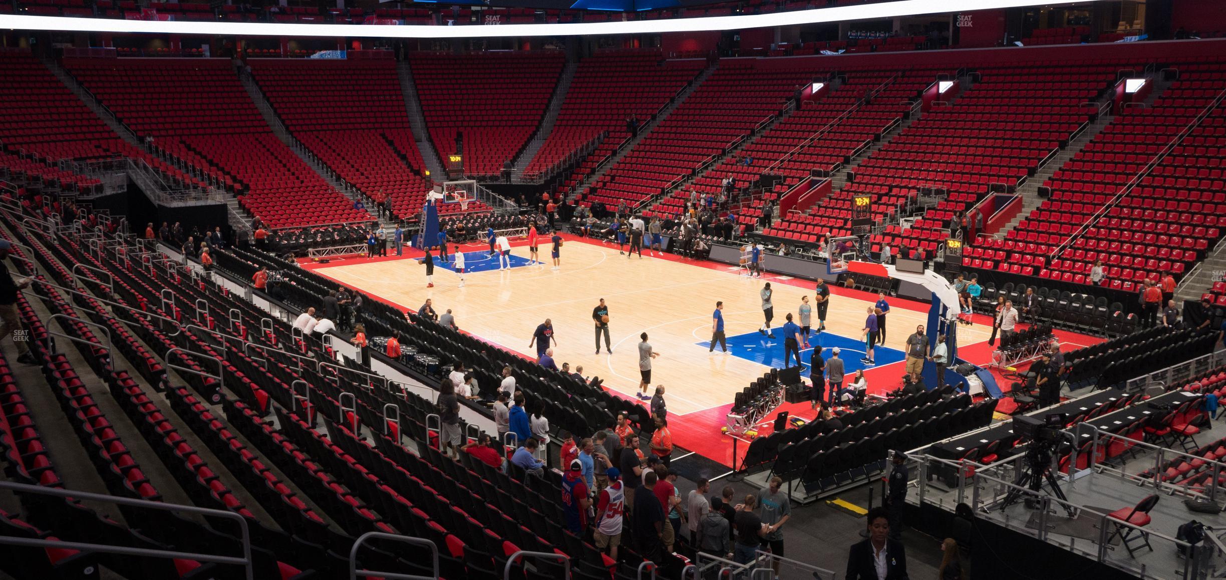 Seating view for Little Caesars Arena Section 105