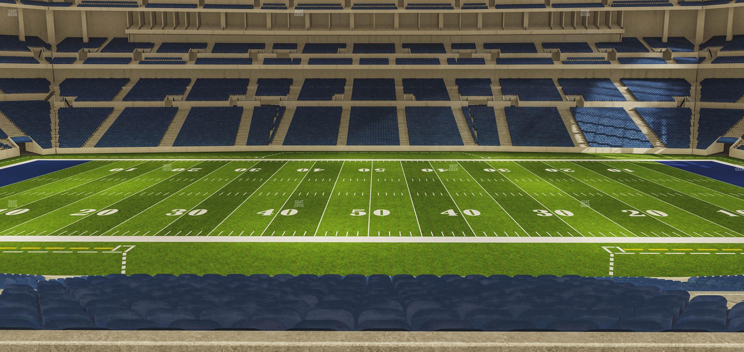 Seating view for Lucas Oil Stadium Section 240