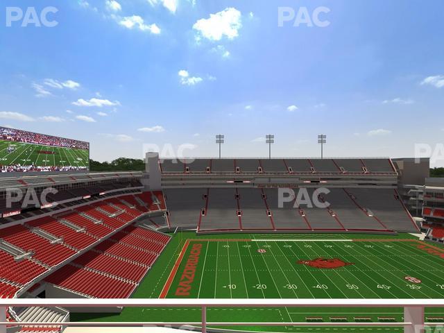 Seating view for Razorback Stadium Section 525 1