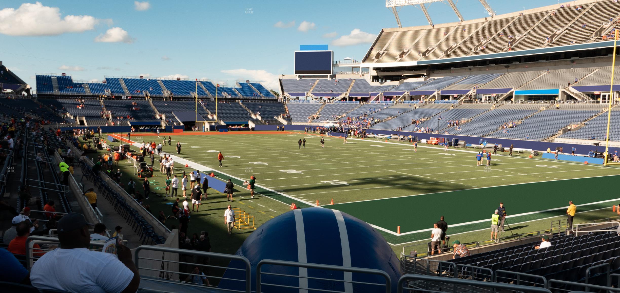 Seating view for Camping World Stadium Section 125