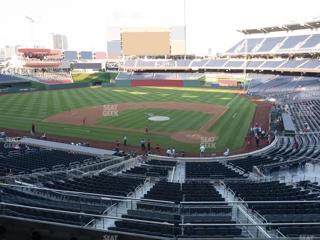 Seating view for Nationals Park Section Fis Champions Club 211