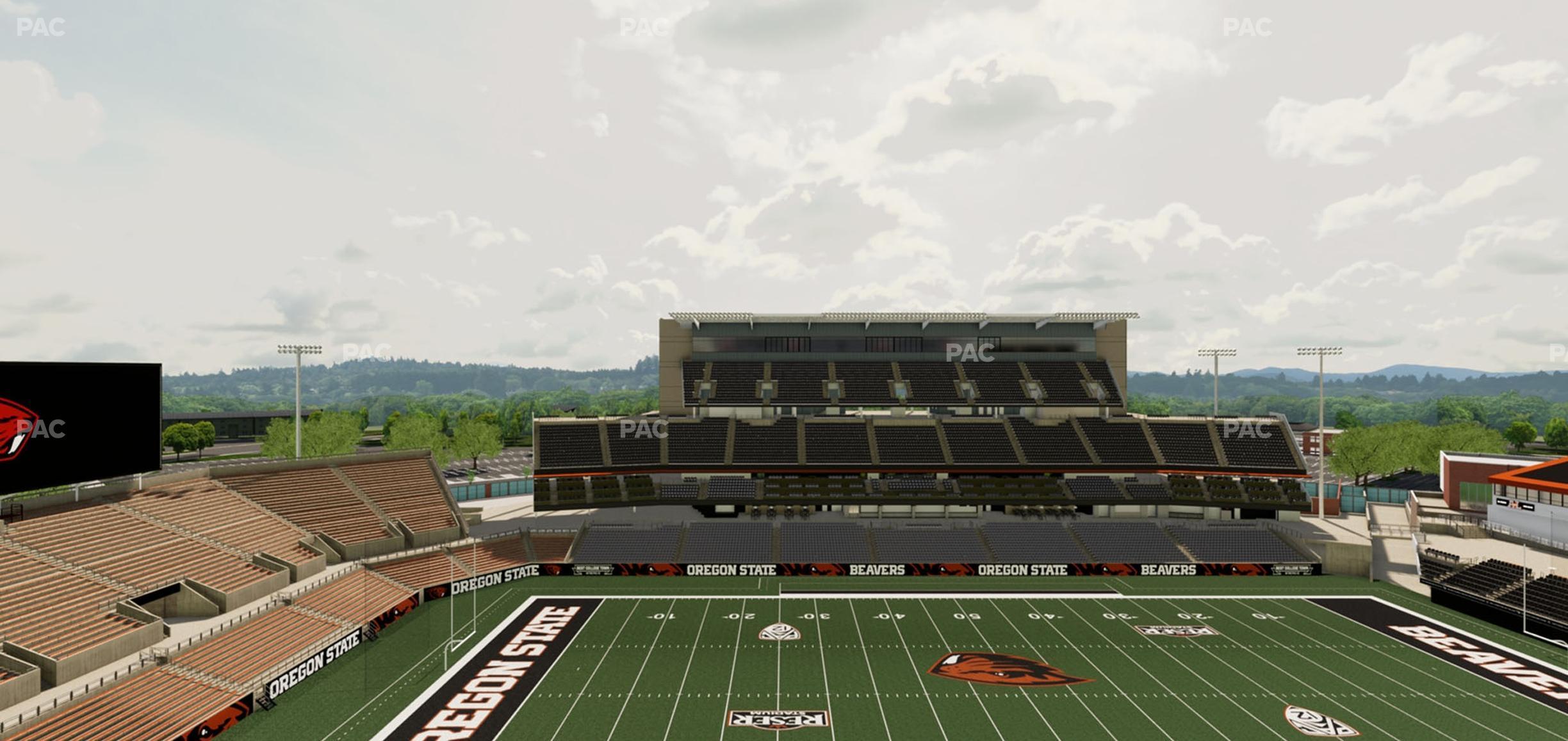 Seating view for Reser Stadium Section 221