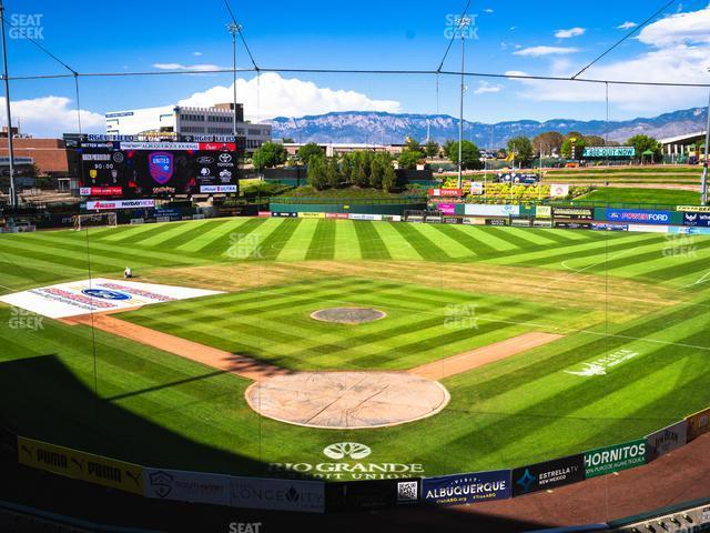 Seating view for Rio Grande Credit Union Field at Isotopes Park Section Club 300