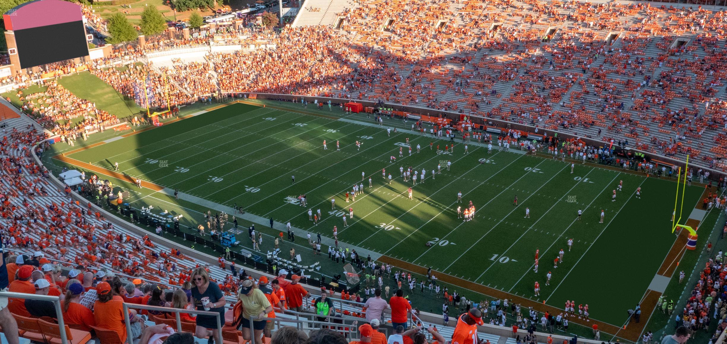 Seating view for Clemson Memorial Stadium Section Tds