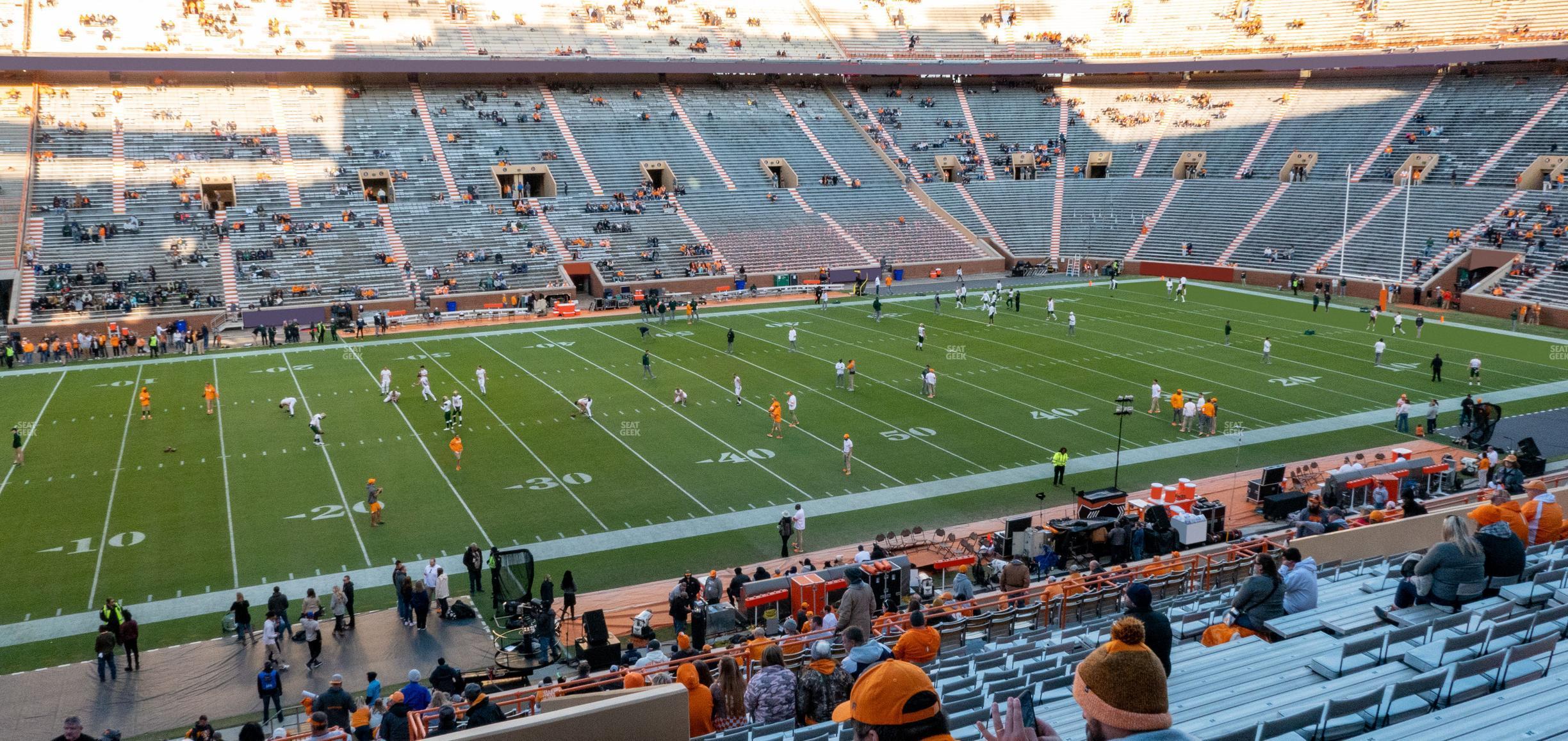 Seating view for Neyland Stadium Section W