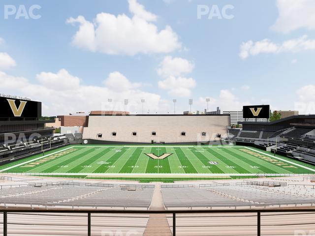 Seating view for FirstBank Stadium Section Bridge