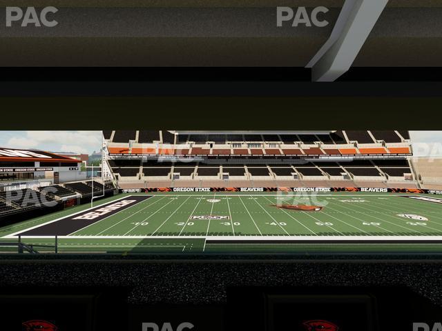 Seating view for Reser Stadium Section Box 29