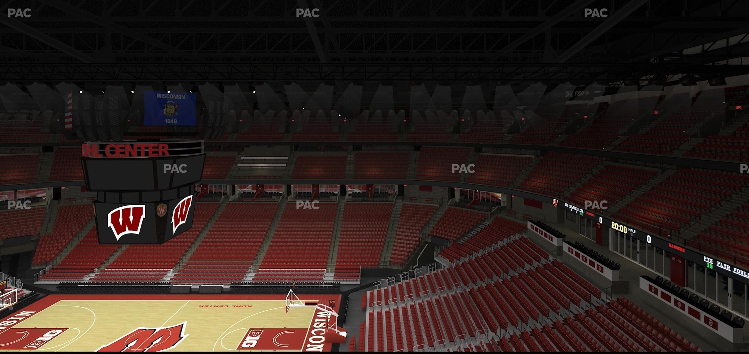 Seating view for Kohl Center Section 320