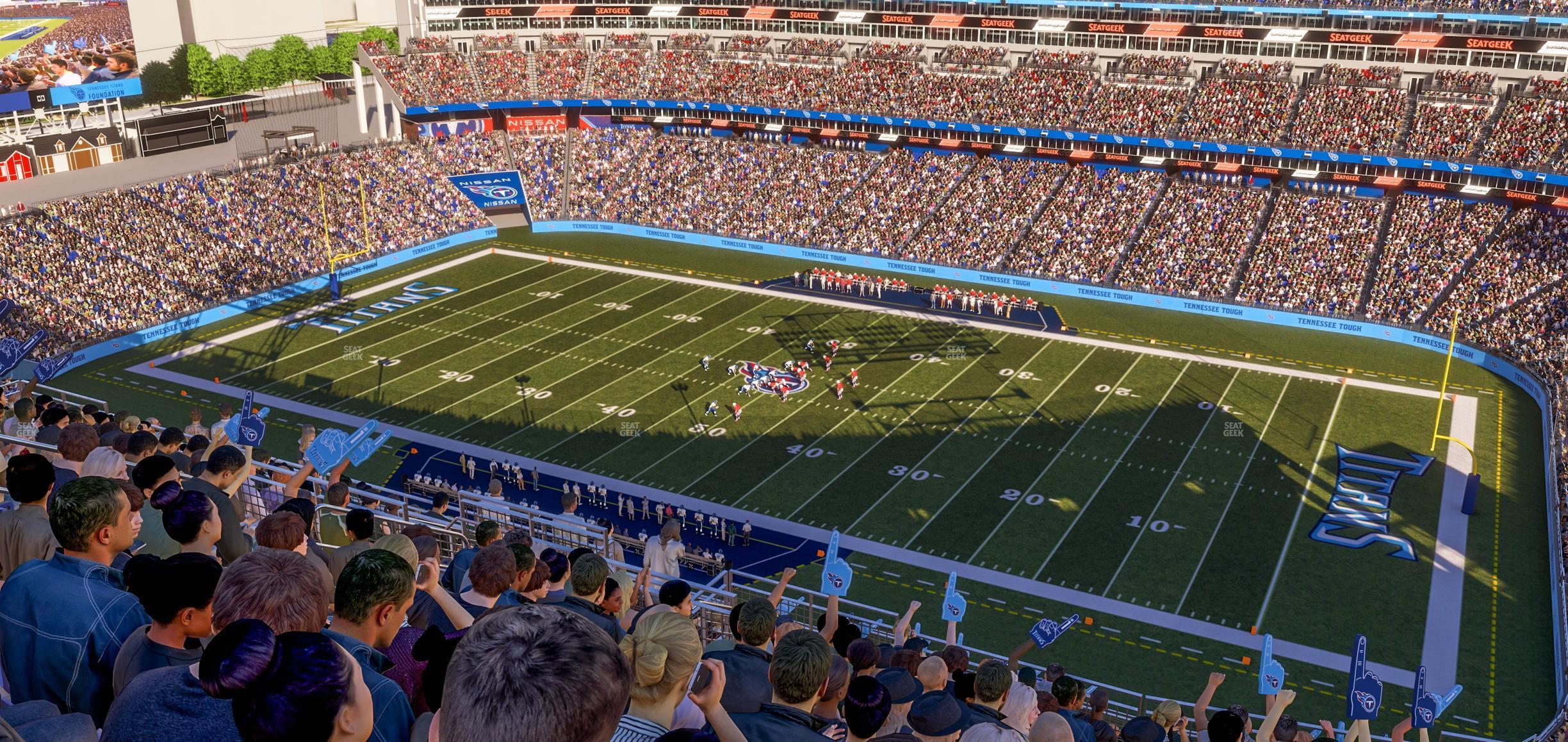 Seating view for Nissan Stadium Section Upper 331