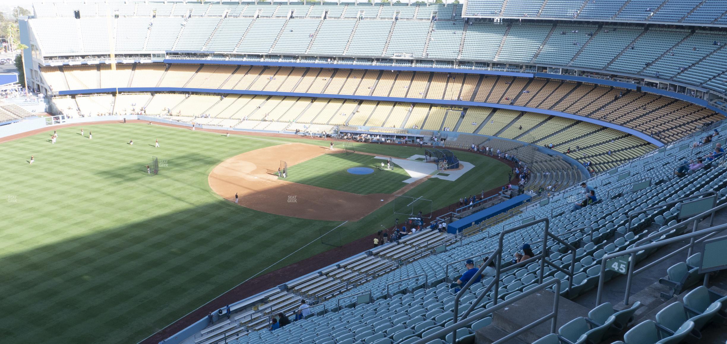 Seating view for Dodger Stadium Section 45 Rs