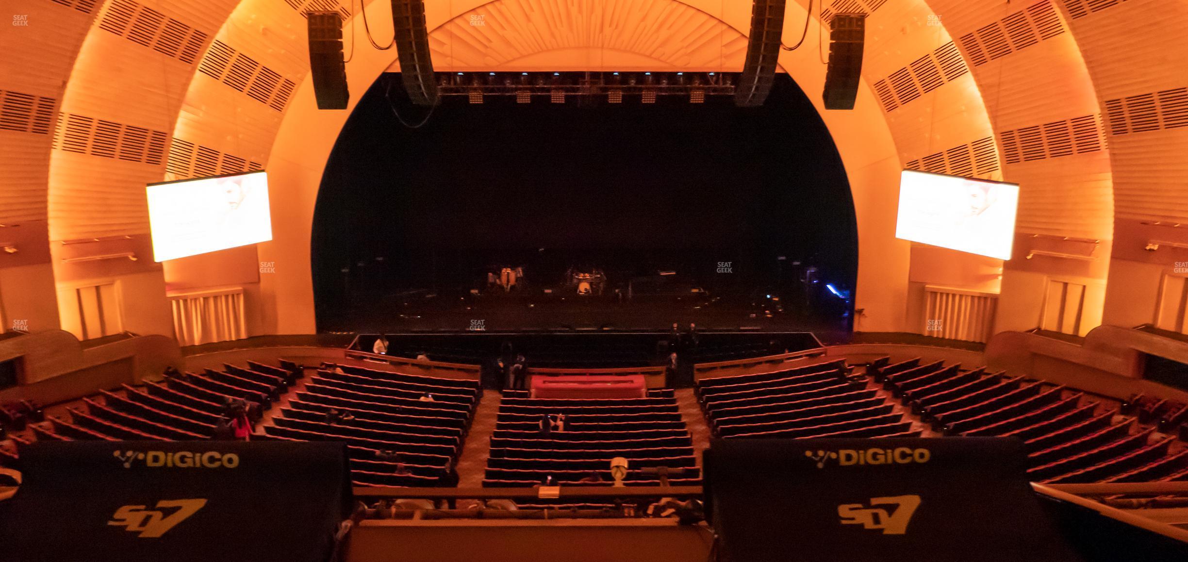 Seating view for Radio City Music Hall Section Second Mezzanine 4