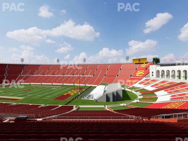 Seating view for Los Angeles Memorial Coliseum Section 202