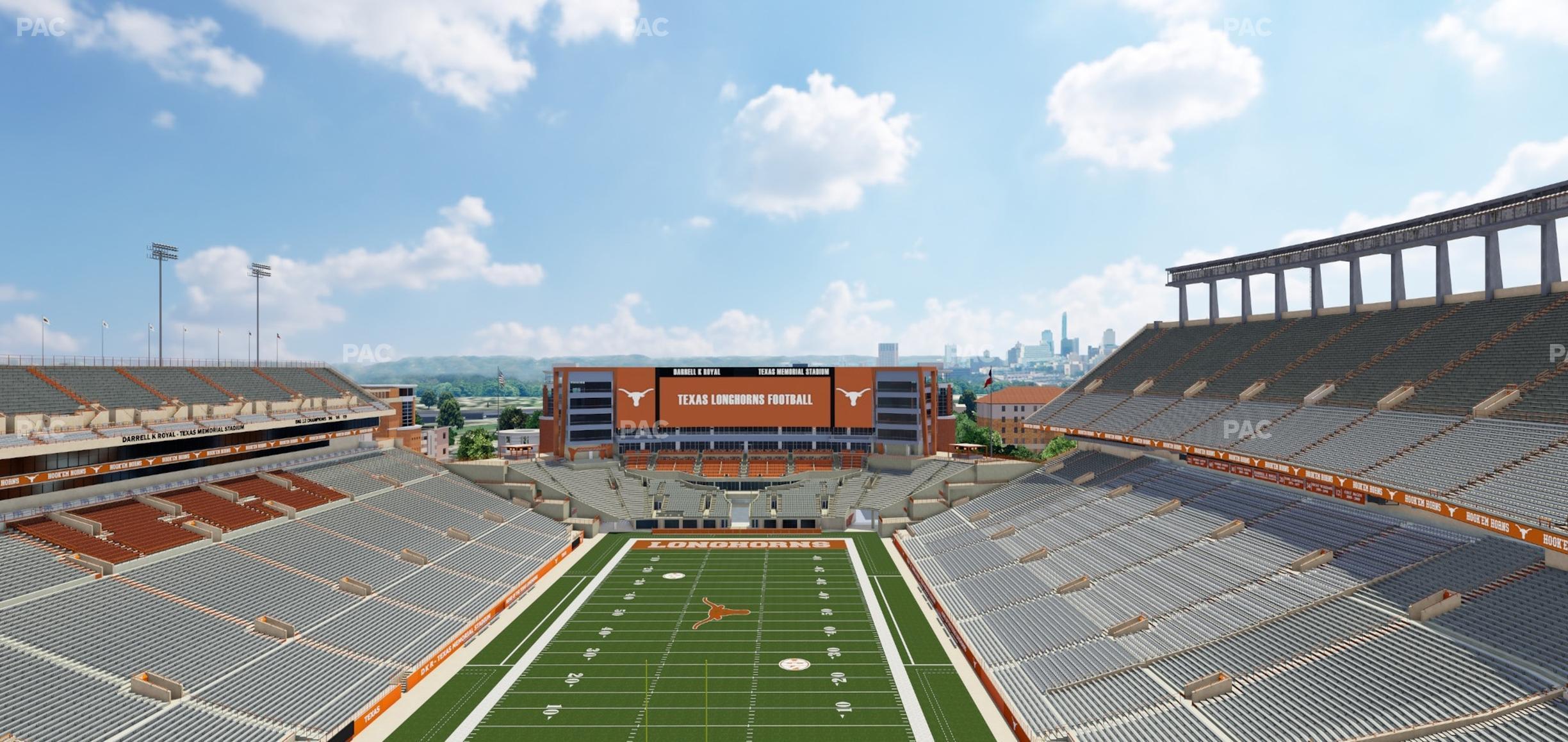 Seating view for Darrell K Royal - Texas Memorial Stadium Section 115