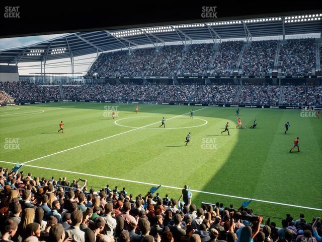 Seating view for Allianz Field Section Loge 30 A