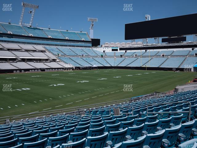 Seating view for EverBank Stadium Section 142