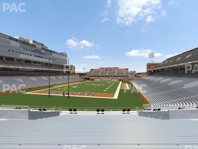 Seating view for Memorial Stadium - IL Section 114