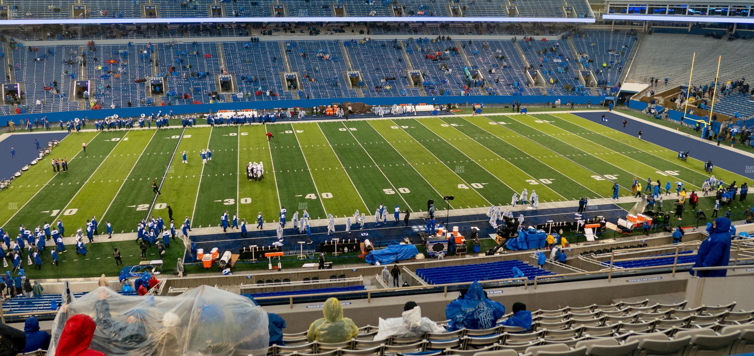 Seating view for Kroger Field Section 225