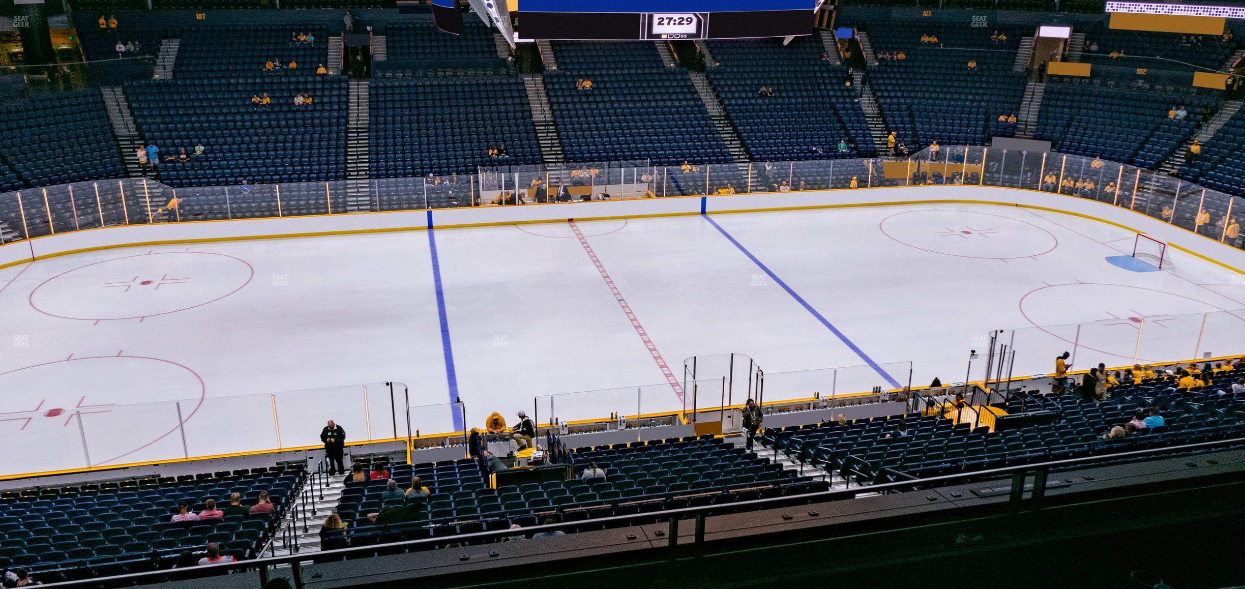 Seating view for Bridgestone Arena Section 215