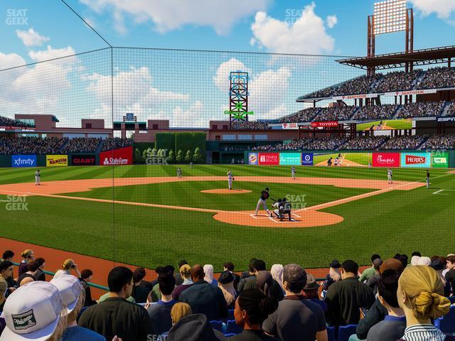 Seating view for Citizens Bank Park Section Dugout C