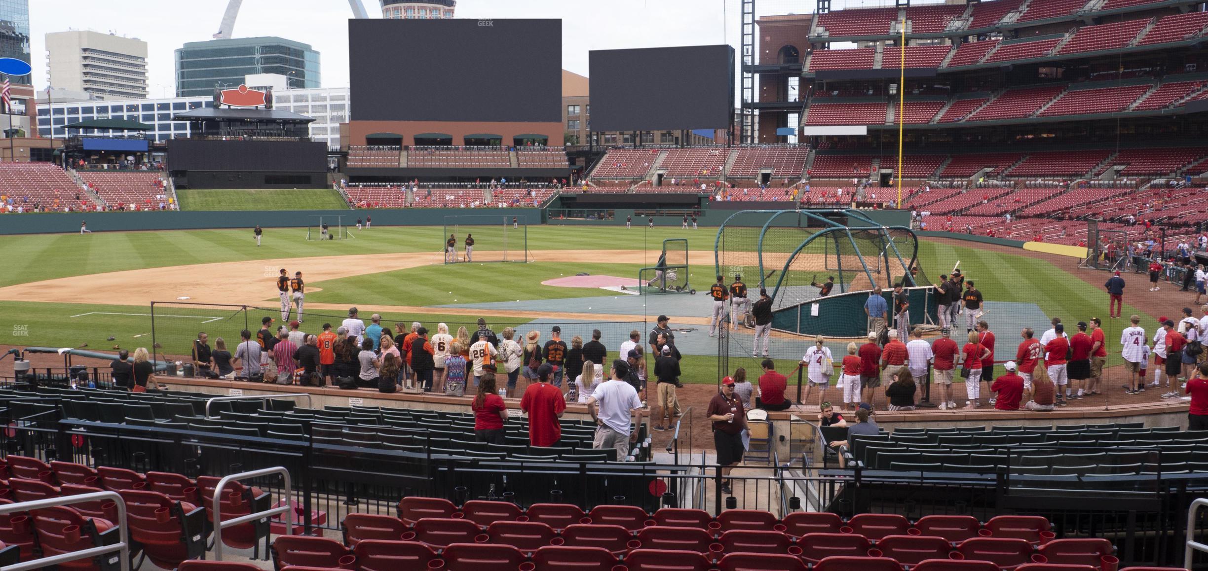 Seating view for Busch Stadium Section Home Field Box 153