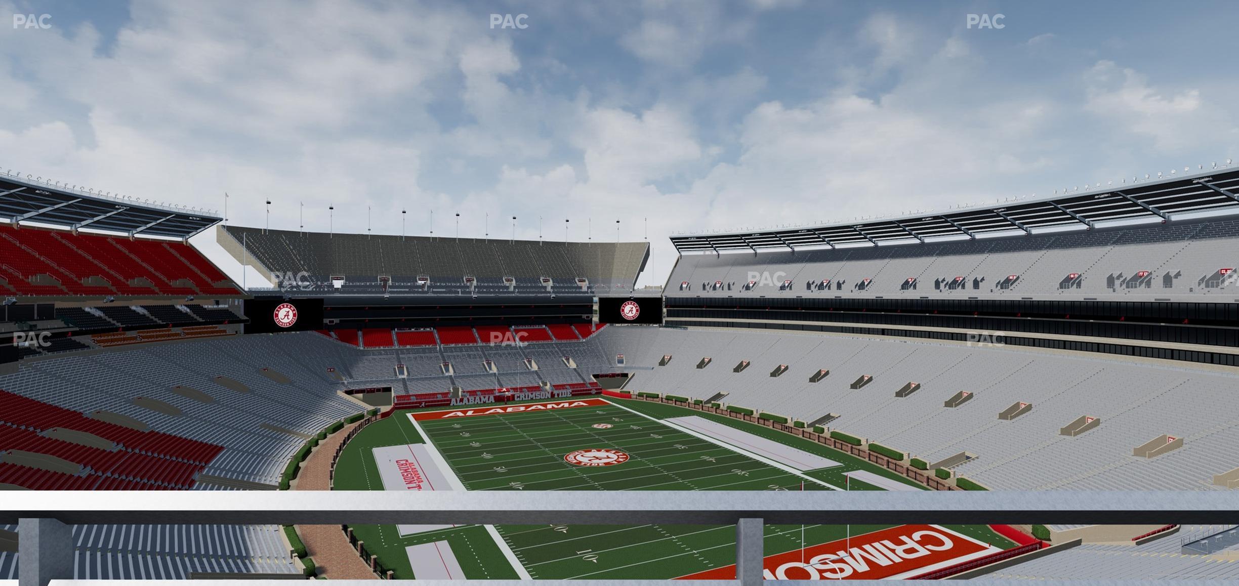 Seating view for Bryant Denny Stadium Section Ss 12