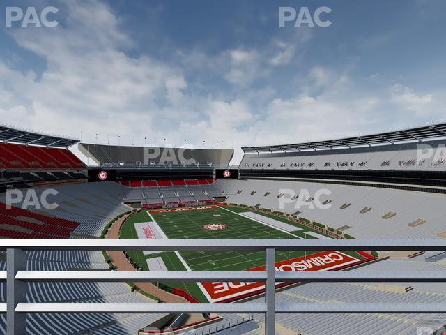 Seating view for Bryant Denny Stadium Section Ss 12