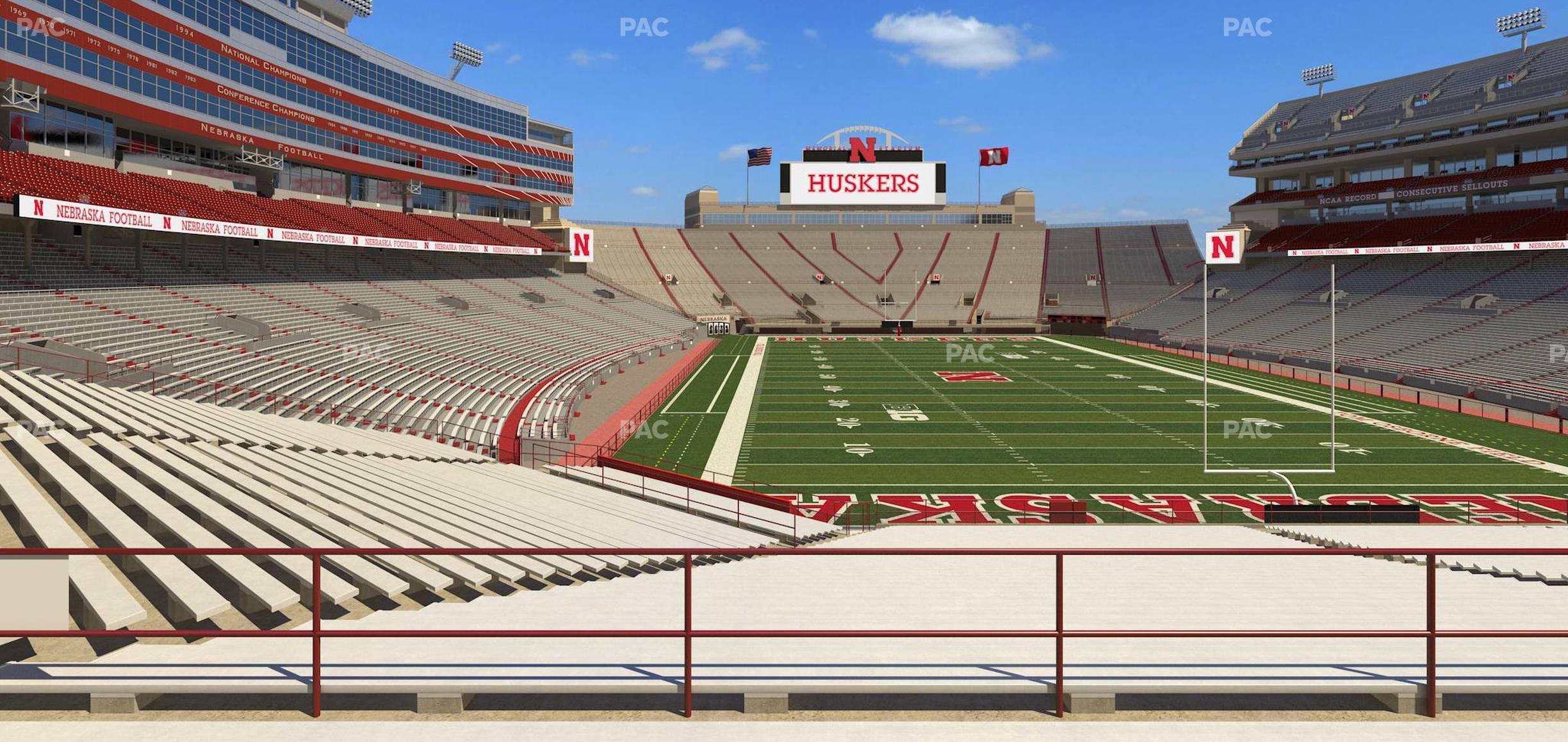 Seating view for Memorial Stadium Nebraska Section 17