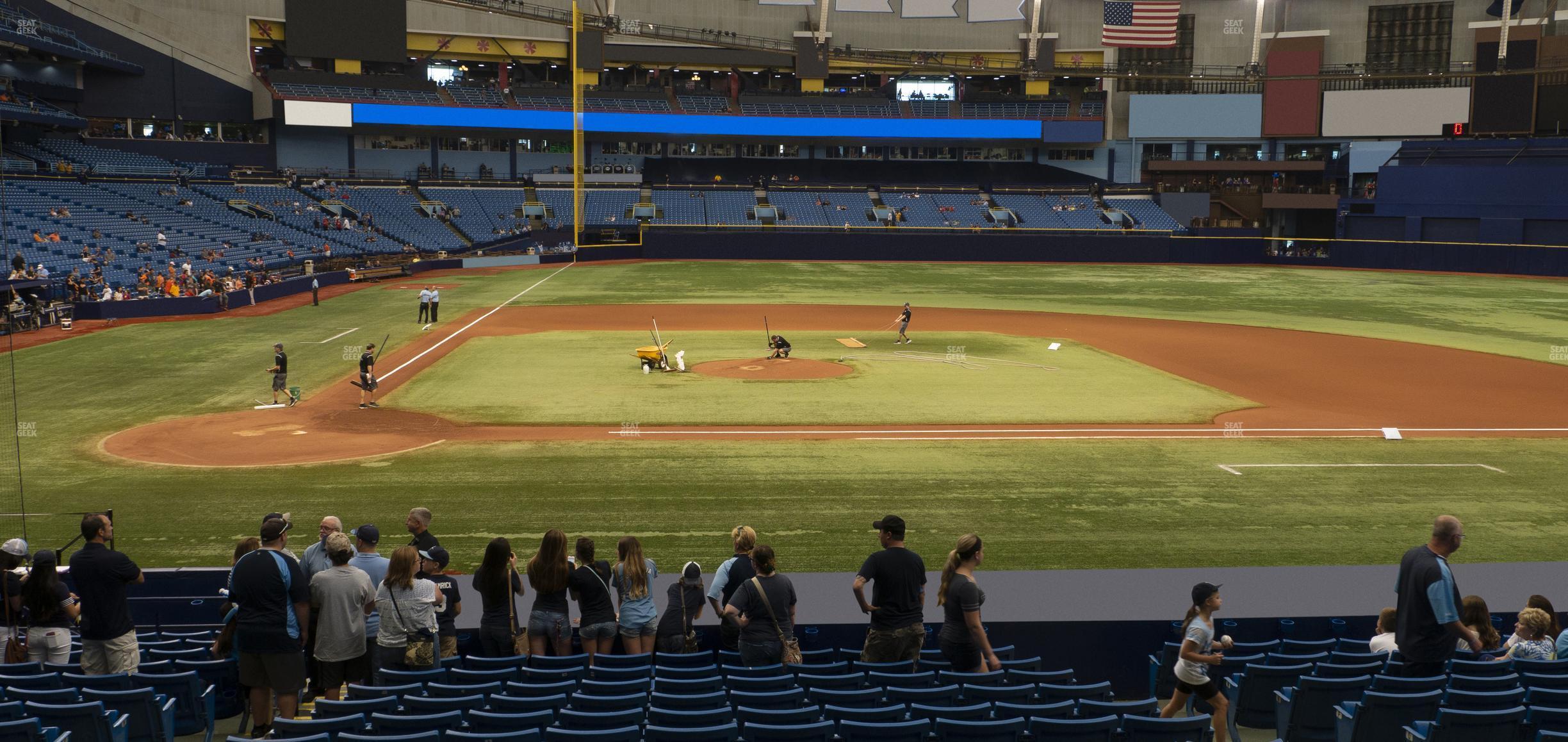 Seating view for Tropicana Field Section 112