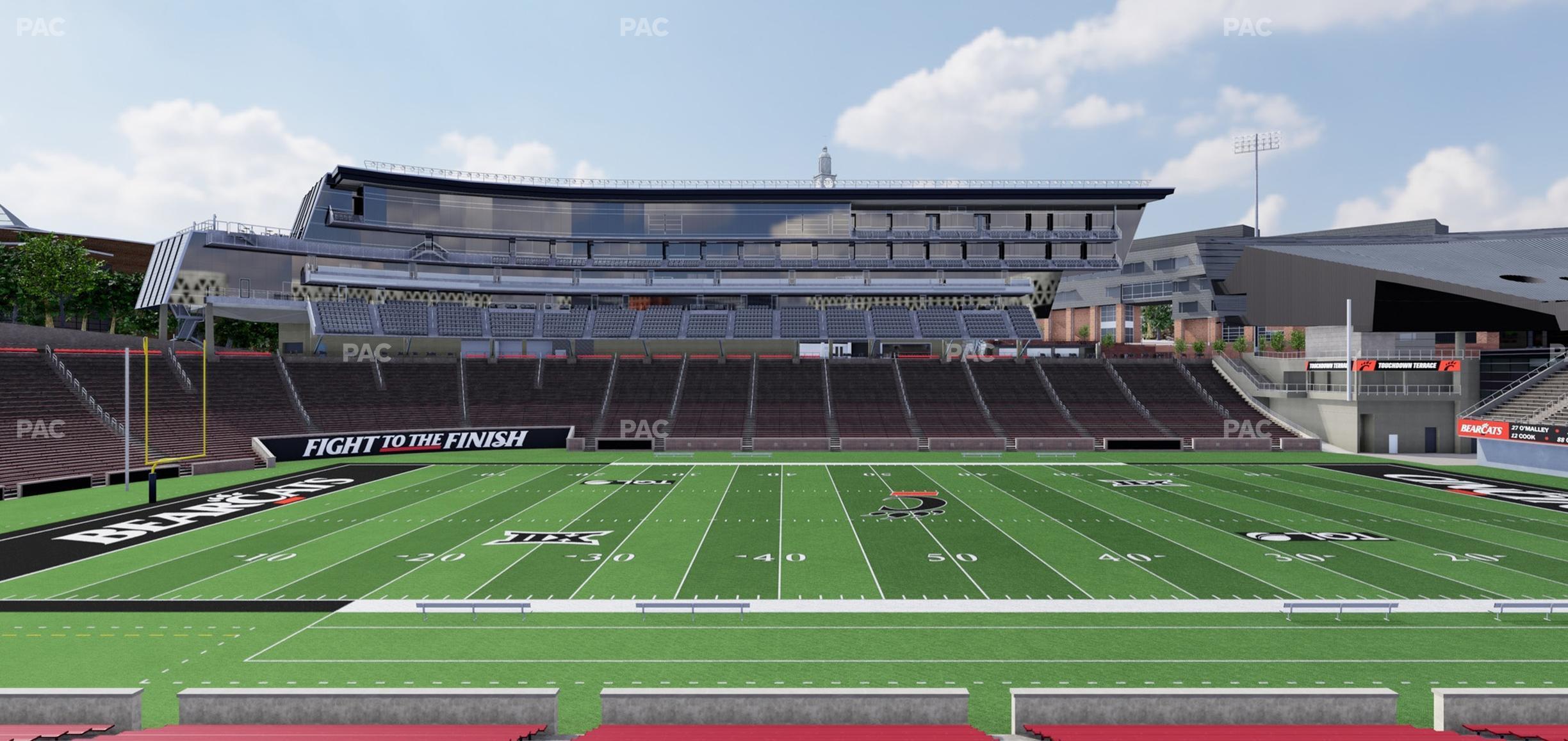 Seating view for Nippert Stadium Section 107