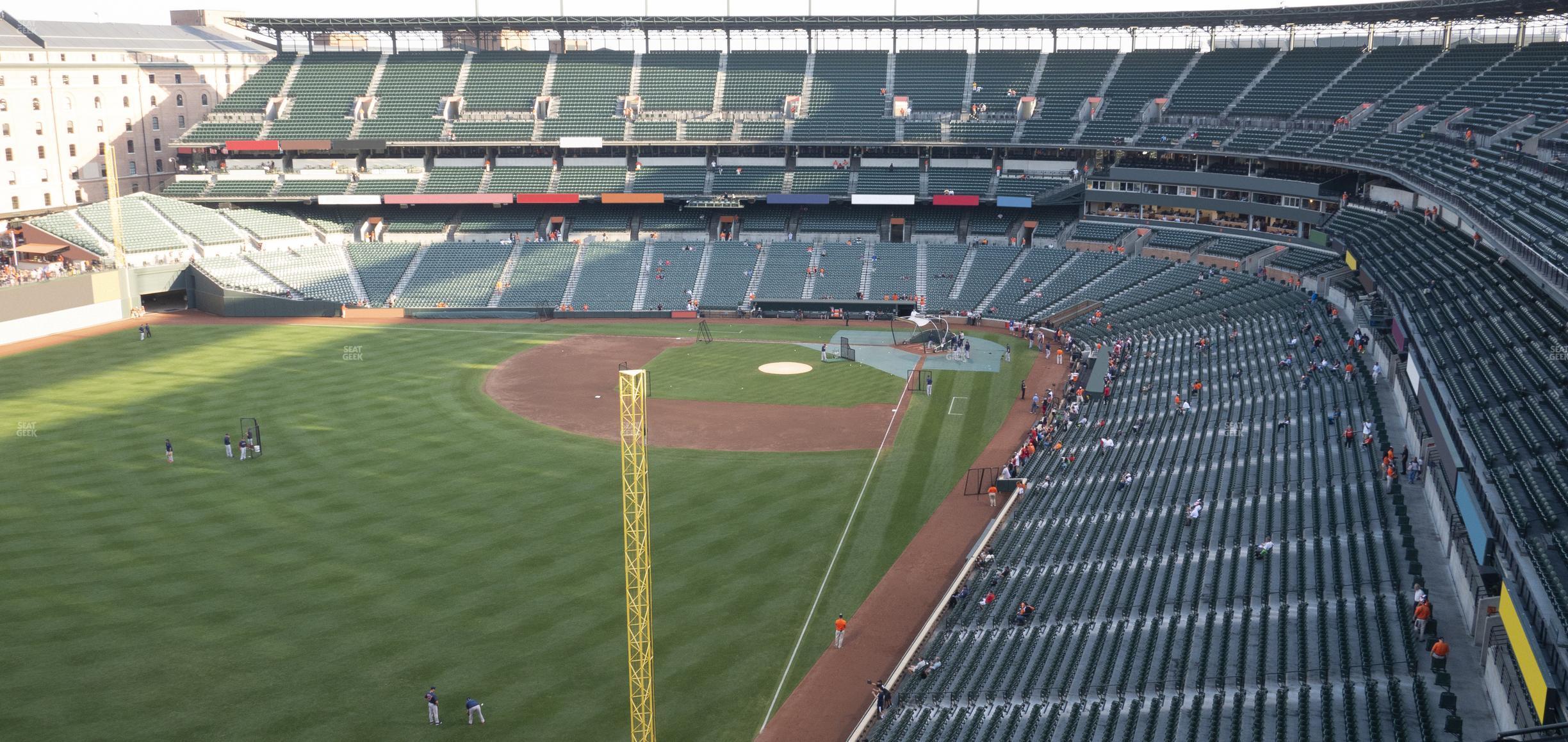 Seating view for Oriole Park at Camden Yards Section 376