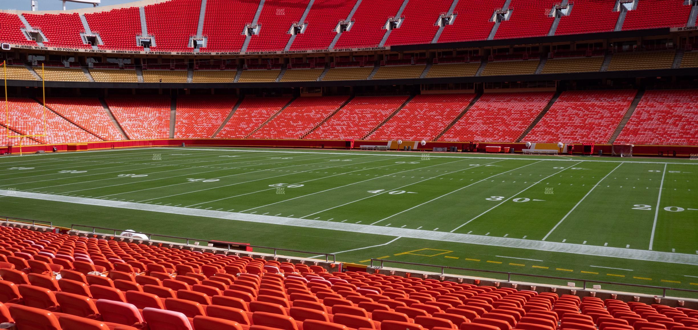 Seating view for GEHA Field at Arrowhead Stadium Section 117