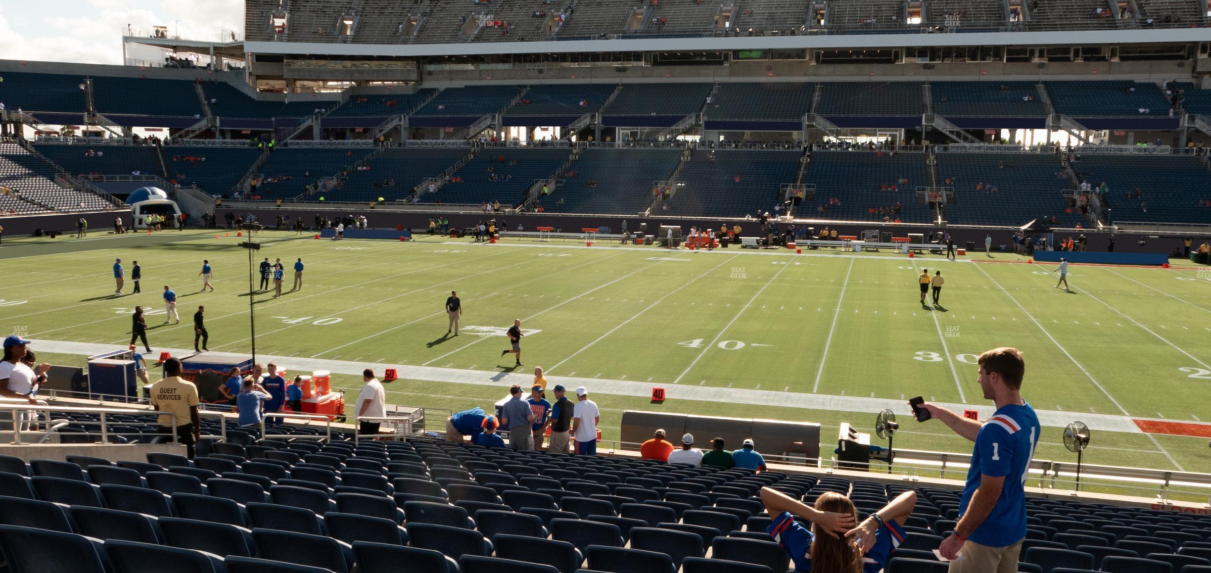 Seating view for Camping World Stadium Section 107