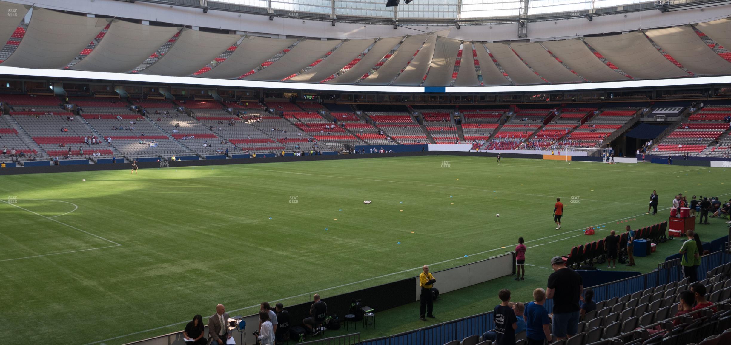 Seating view for BC Place Stadium Section 219