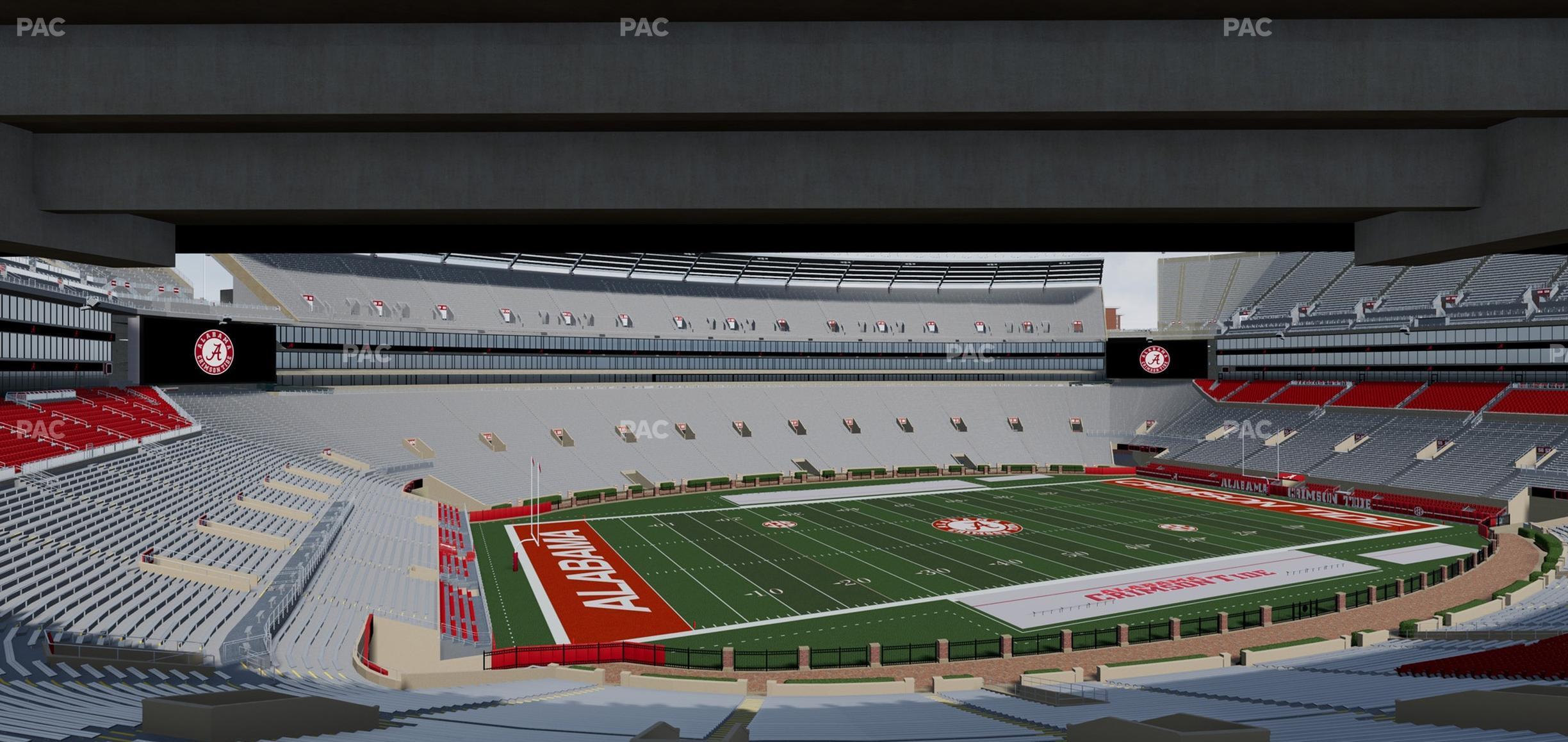 Seating view for Bryant Denny Stadium Section Loge Box 34