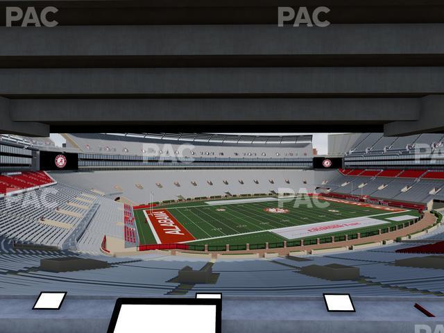 Seating view for Bryant Denny Stadium Section Loge Box 34