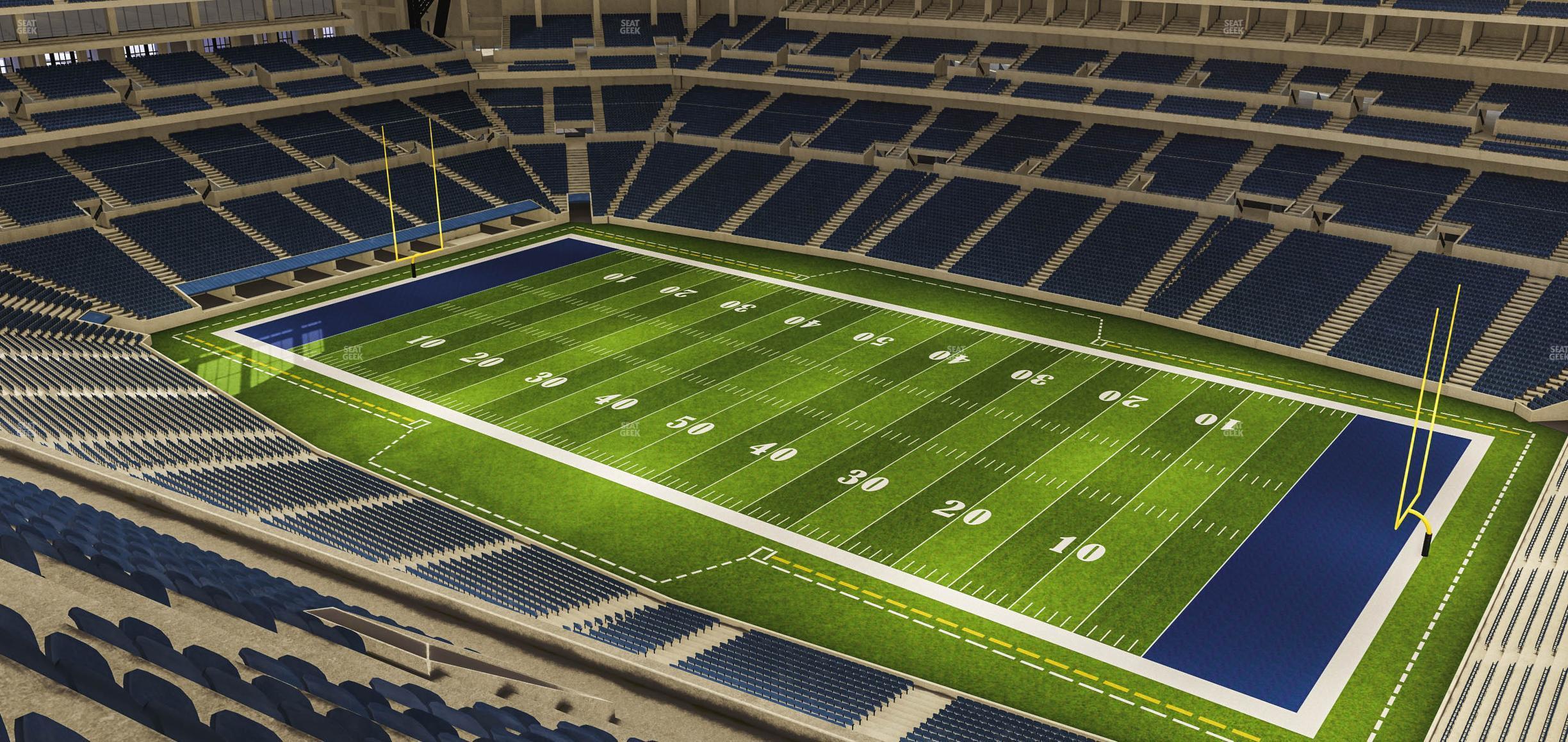 Seating view for Lucas Oil Stadium Section 608