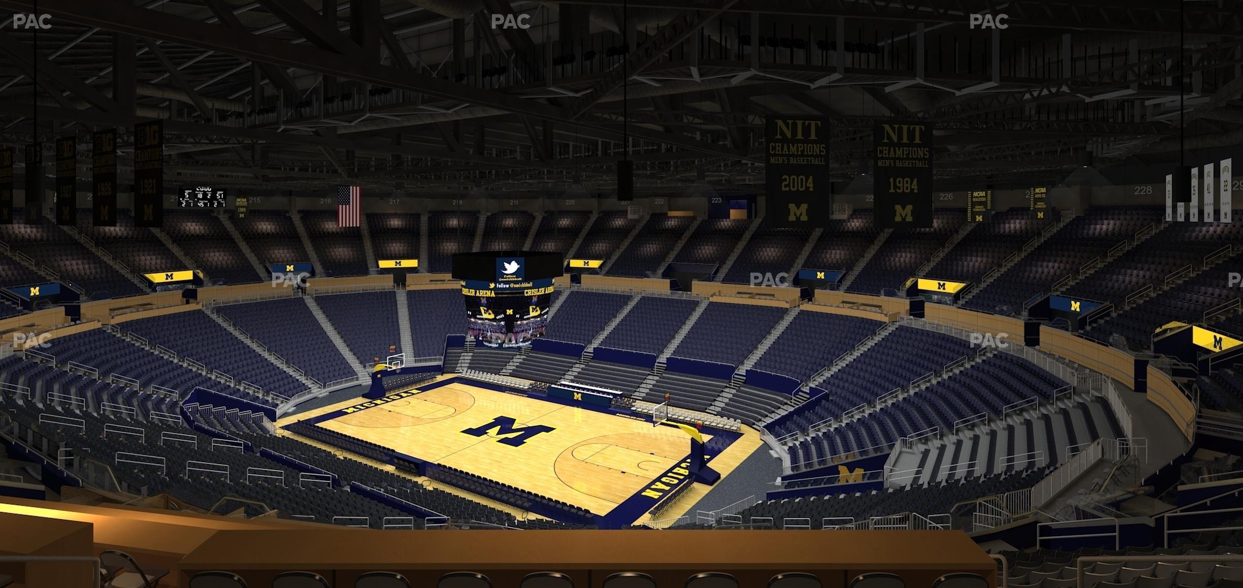 Seating view for Crisler Center Section 201