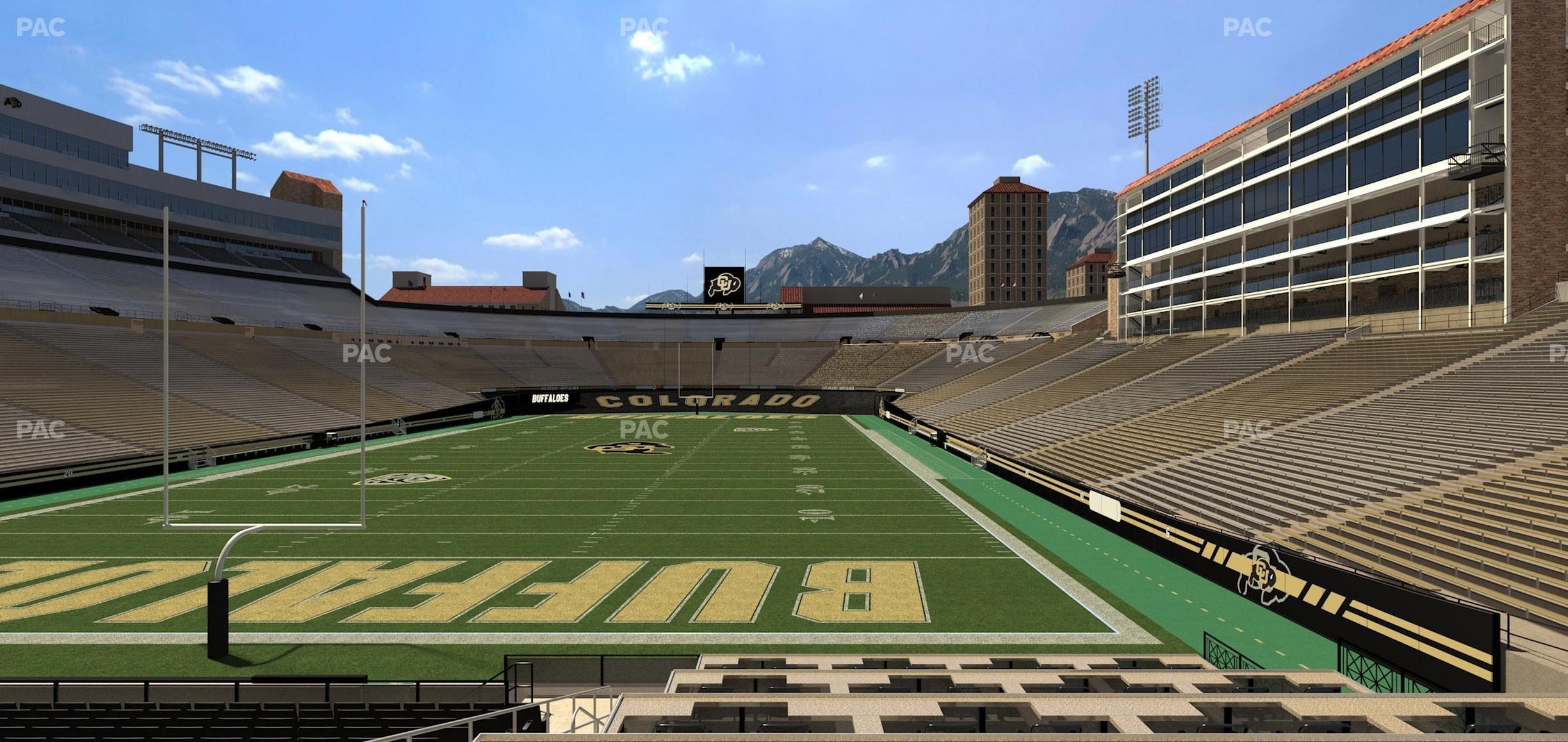 Seating view for Folsom Field Section Loge Box 176