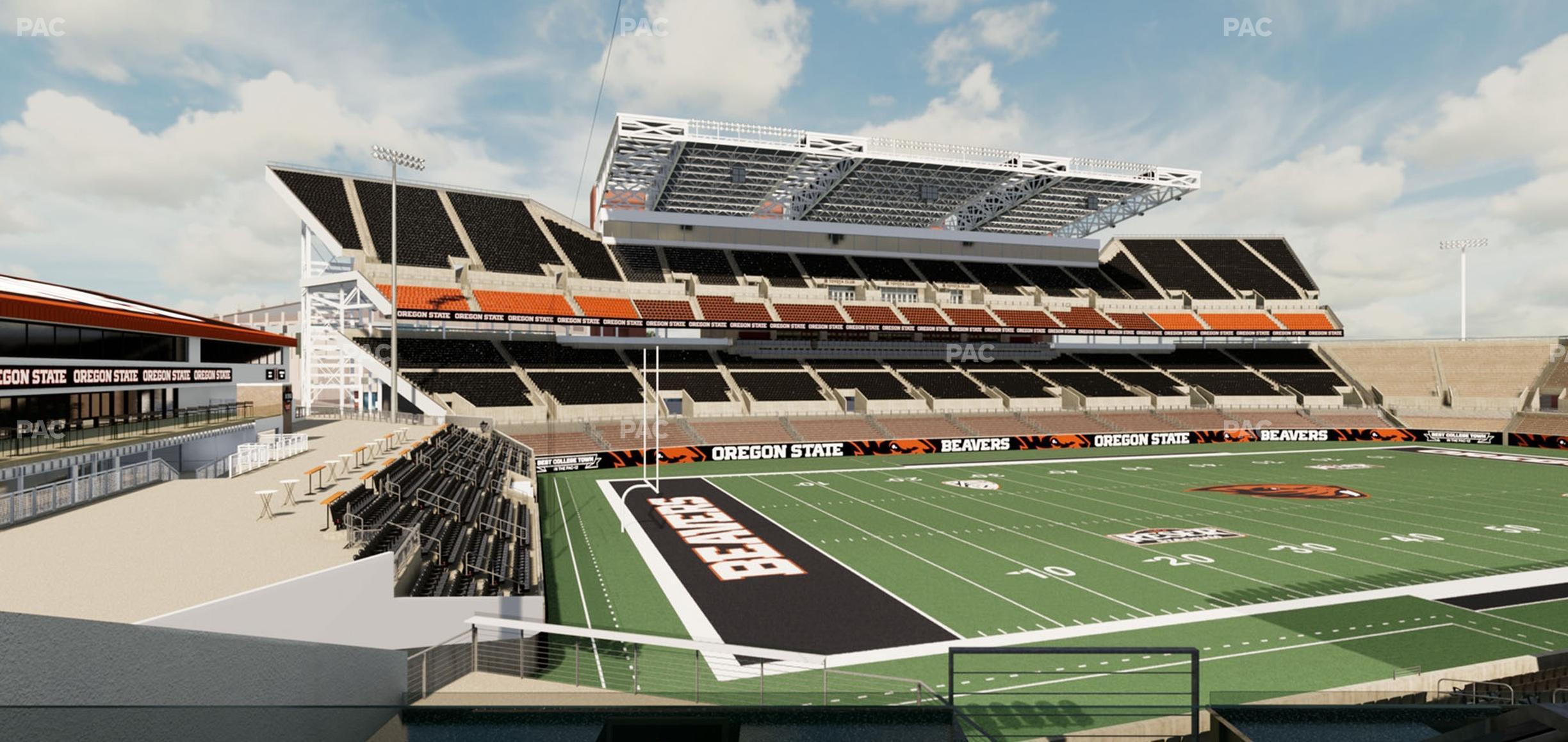 Seating view for Reser Stadium Section West Loge 41