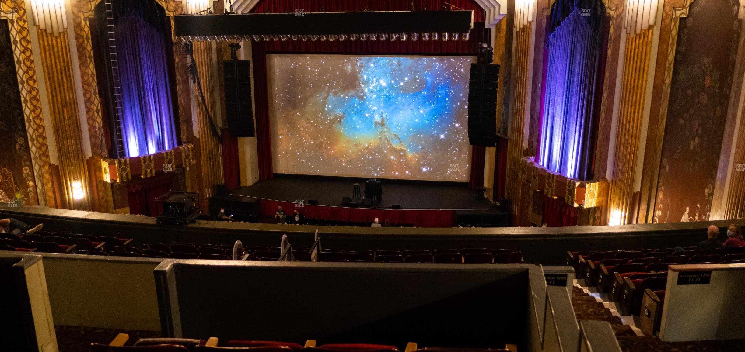 Seating view for Paramount Theatre - CO Section Balcony Right