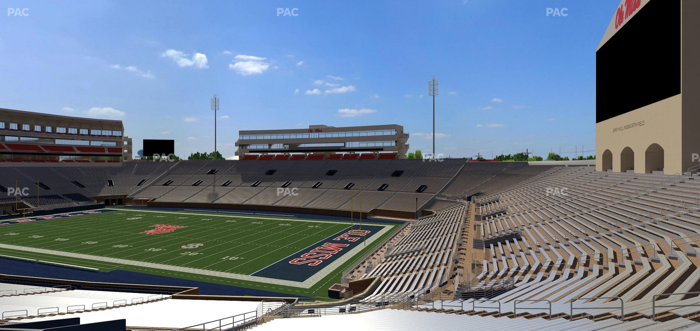 Seating view for Vaught Hemingway Stadium Section Student N 11