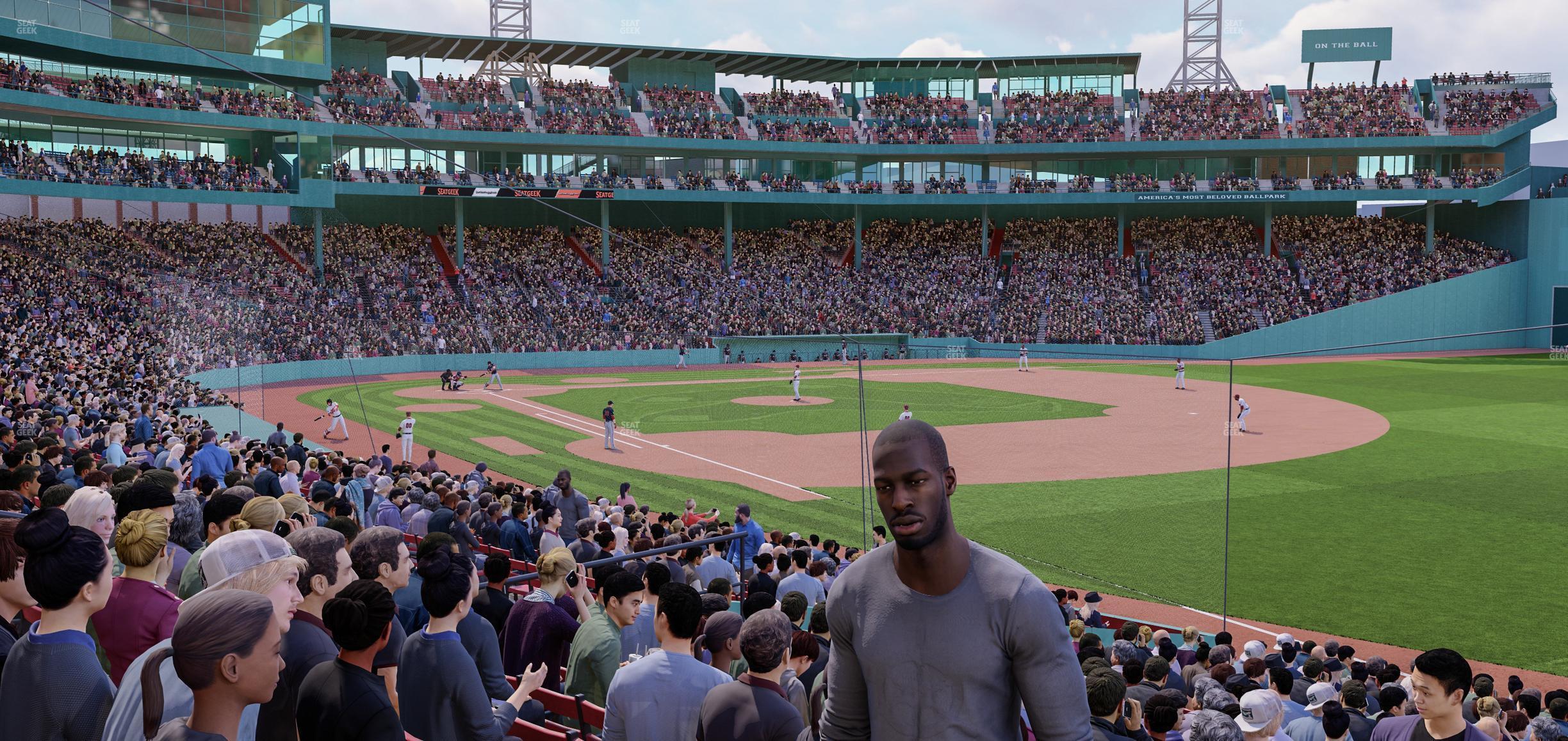 Seating view for Fenway Park Section Right Field Box 96