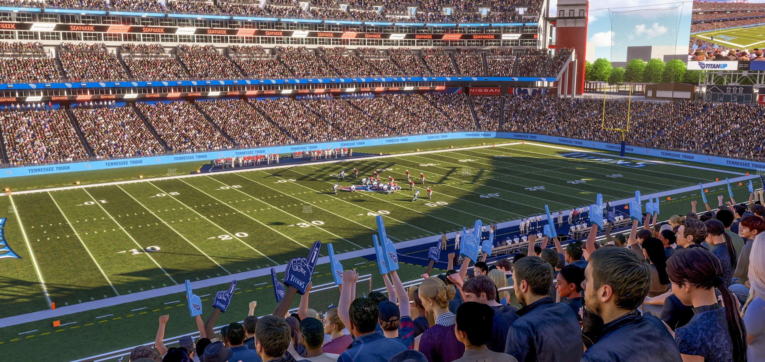 Seating view for Nissan Stadium Section 239