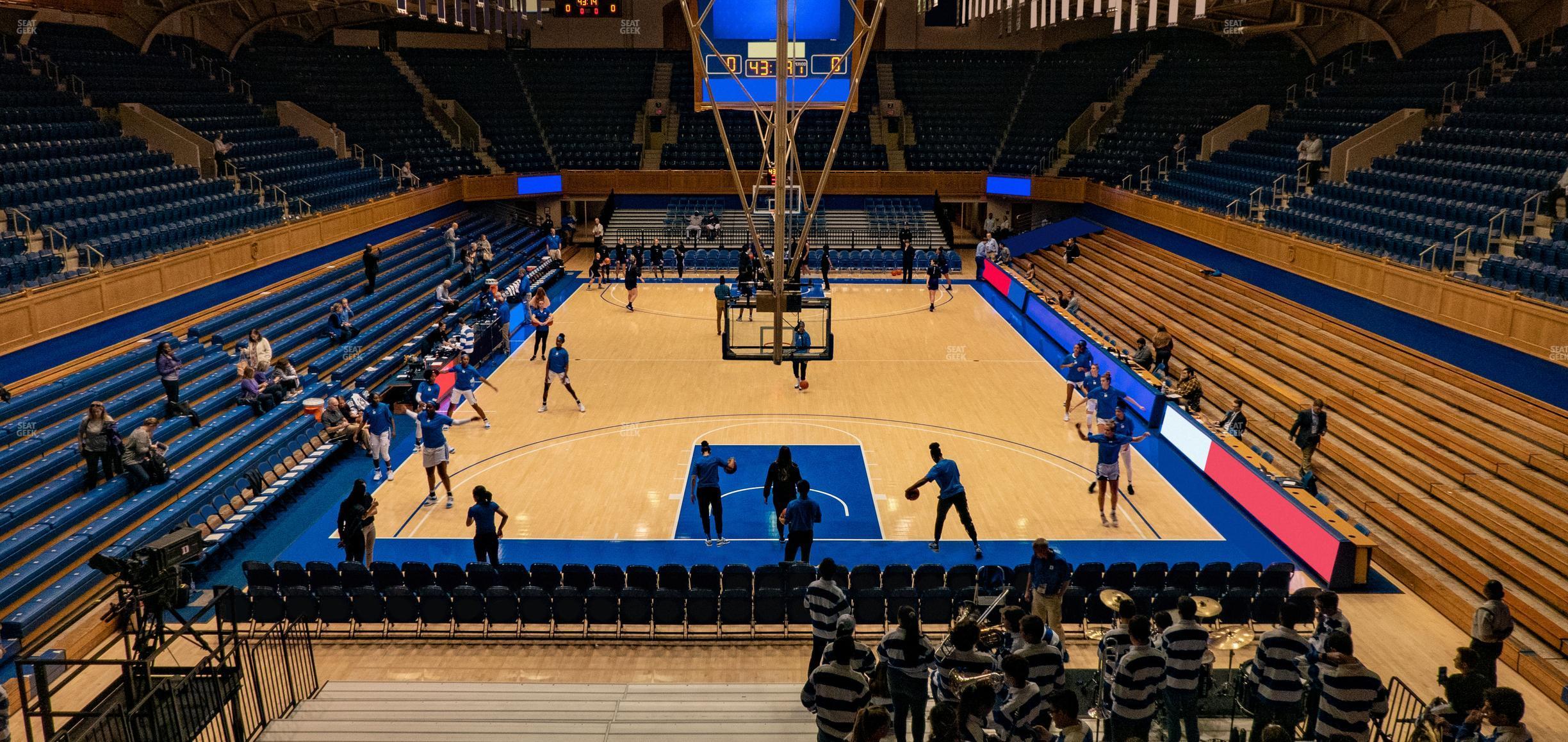 Seating view for Cameron Indoor Stadium Section 10